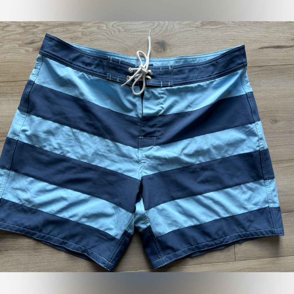 Greenlines shorts men’s board surf 37 striped blue